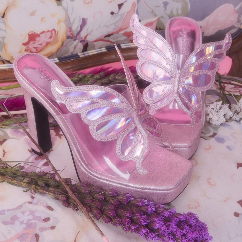 Brand New Butterfly Heels from Dolls Kill